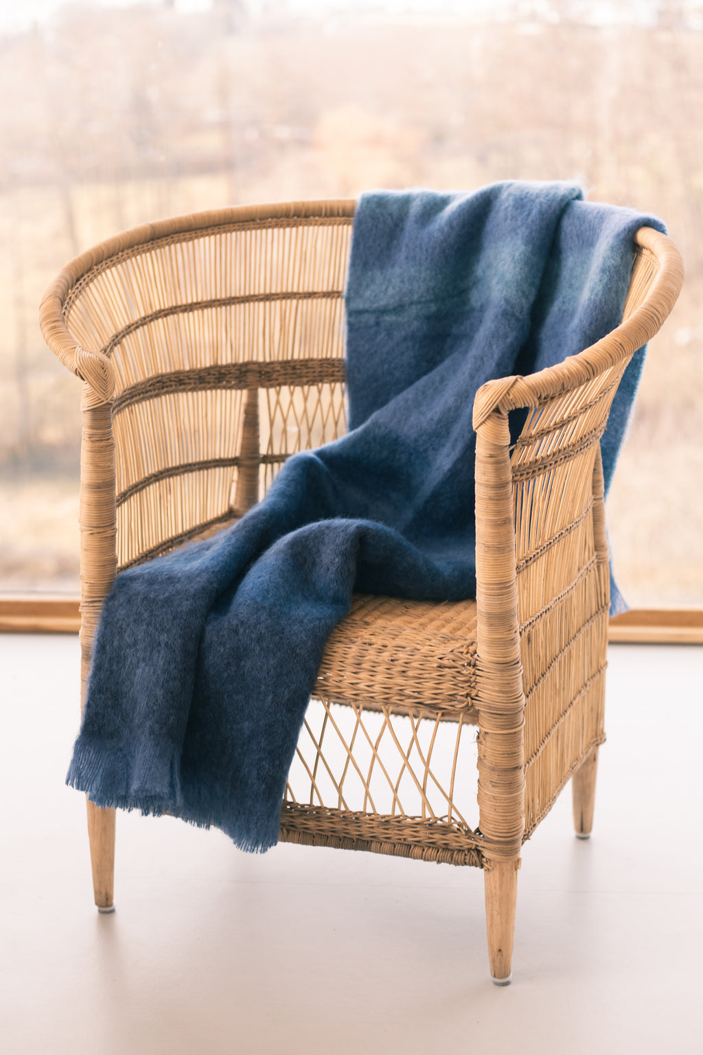 Mohair Decke "Indigo"