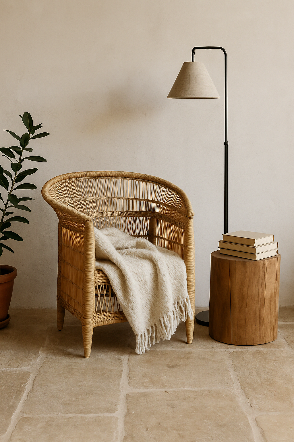 Malawi Rattan Stuhl