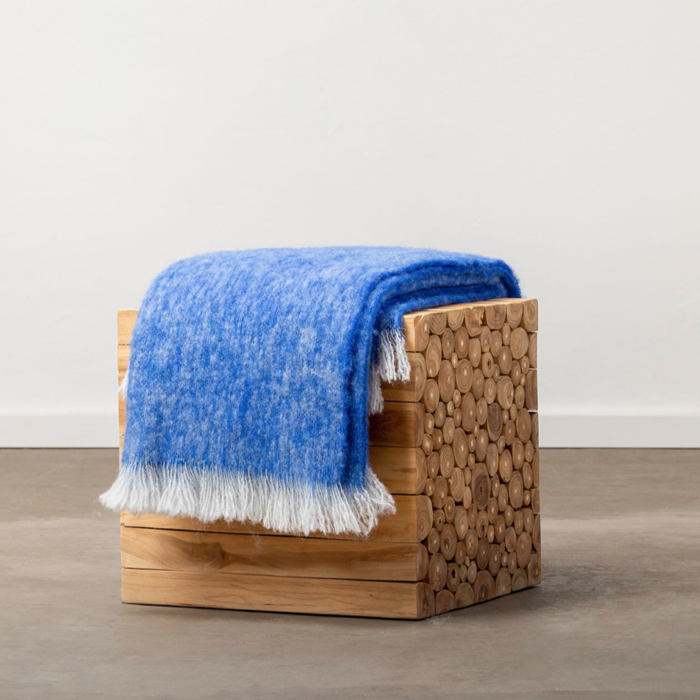 Mohair Decke "Indigo"